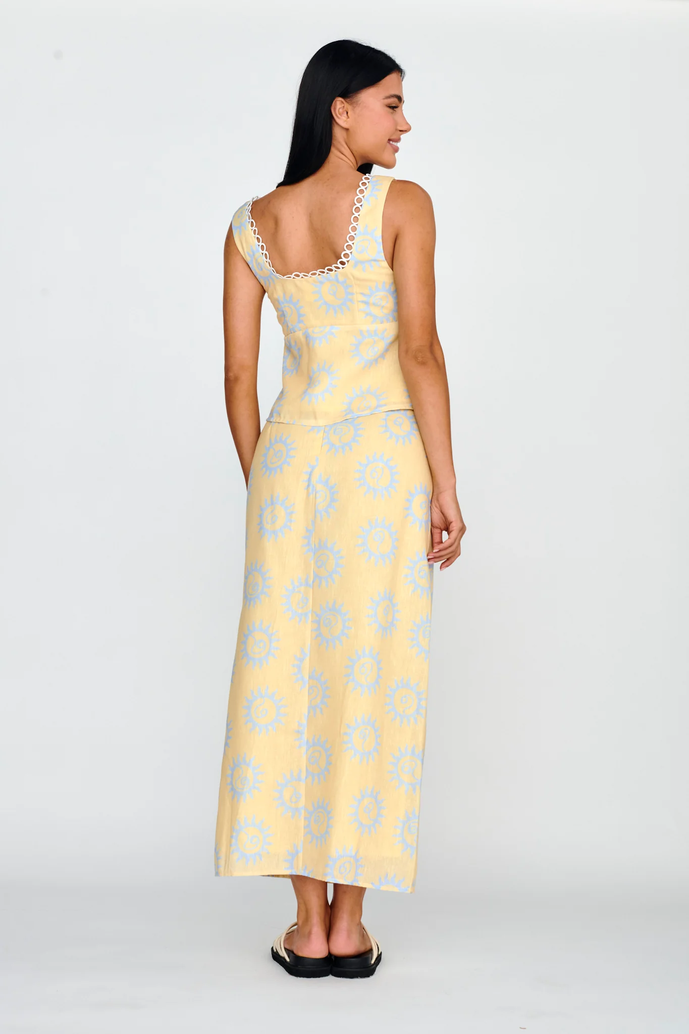 Sun Days Midi Skirt Sun Lemon - Image 3