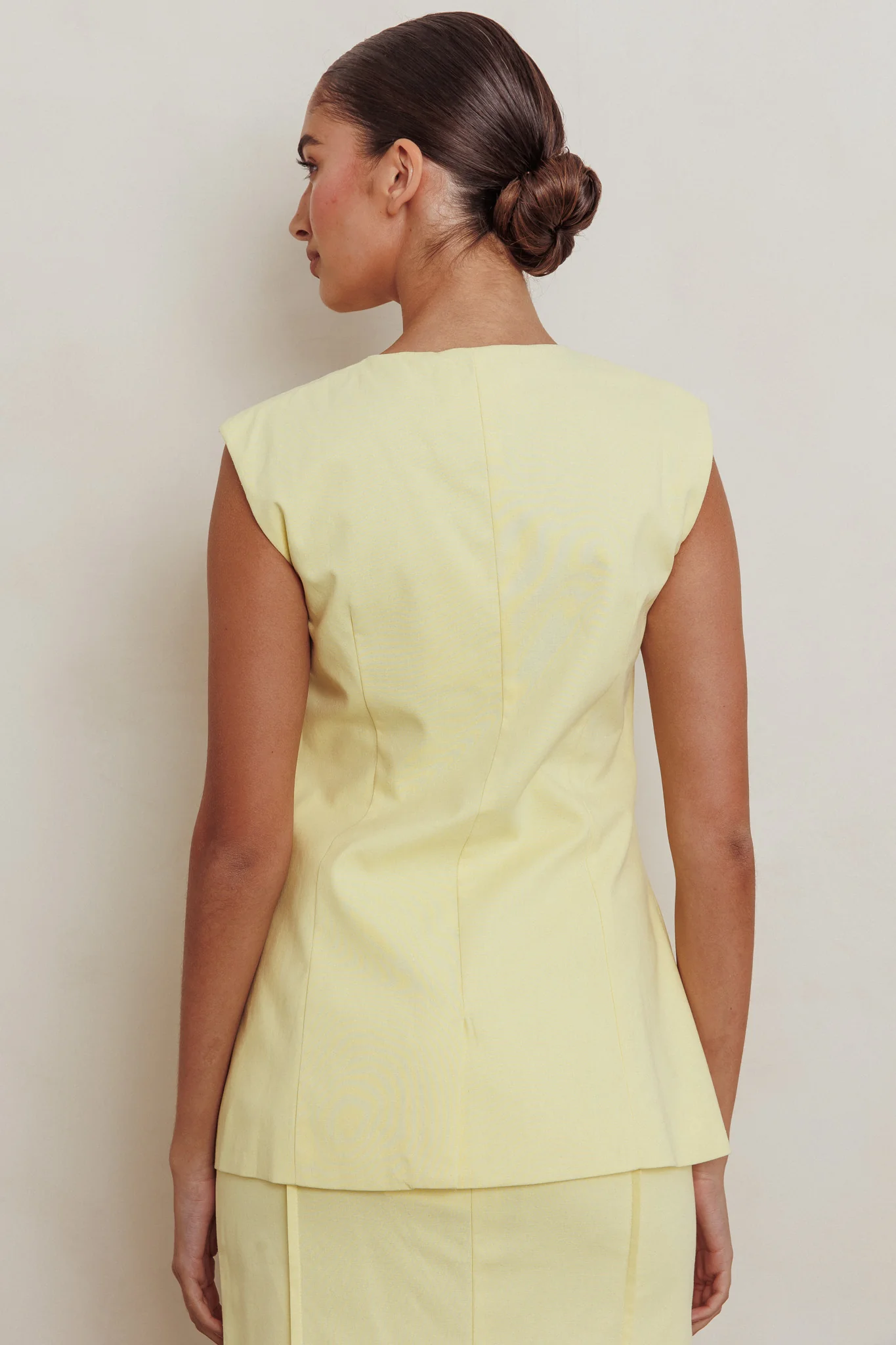 Sweet Treat Sleeveless Top Lemon - Image 3