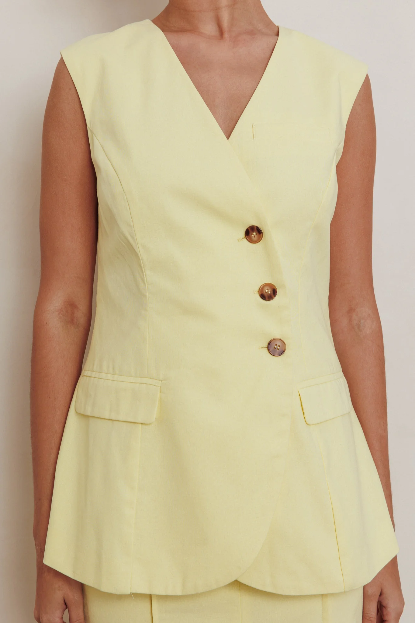 Sweet Treat Sleeveless Top Lemon - Image 4
