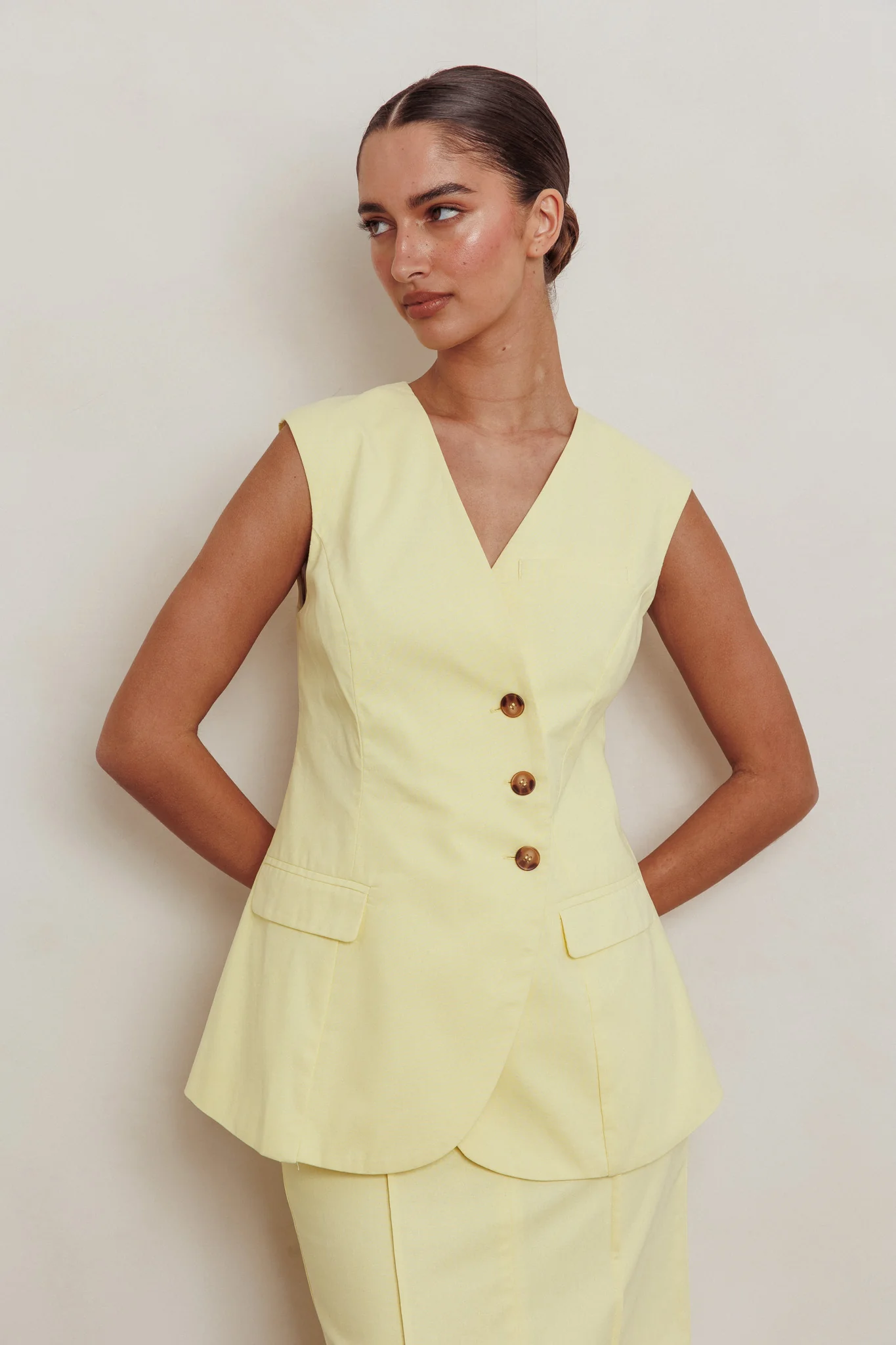 Sweet Treat Sleeveless Top Lemon - Image 6