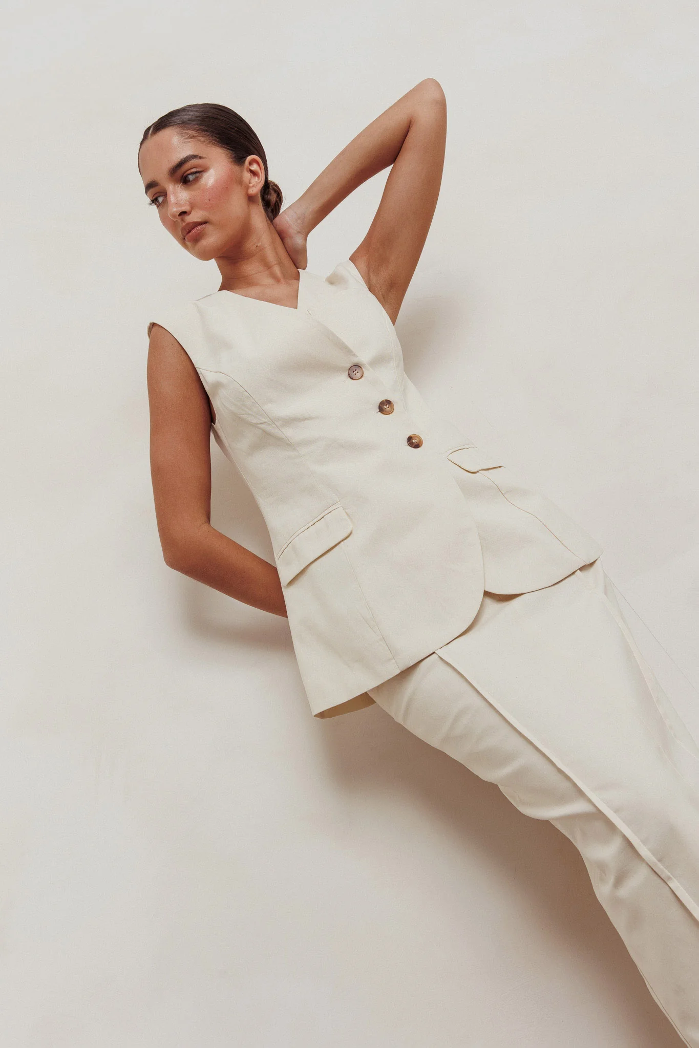 Sweet Treat Sleeveless Top Oat - Image 2