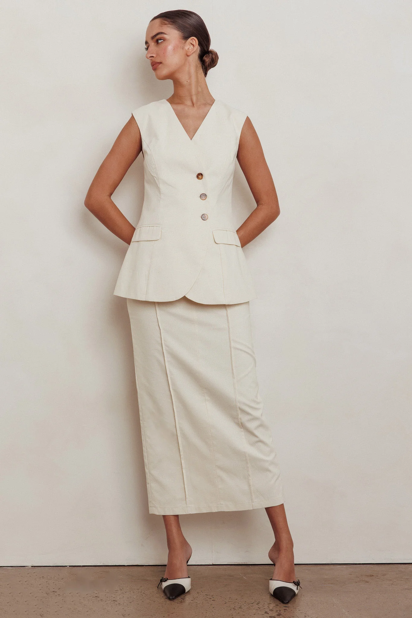 Sweet Treat Sleeveless Top Oat - Image 4