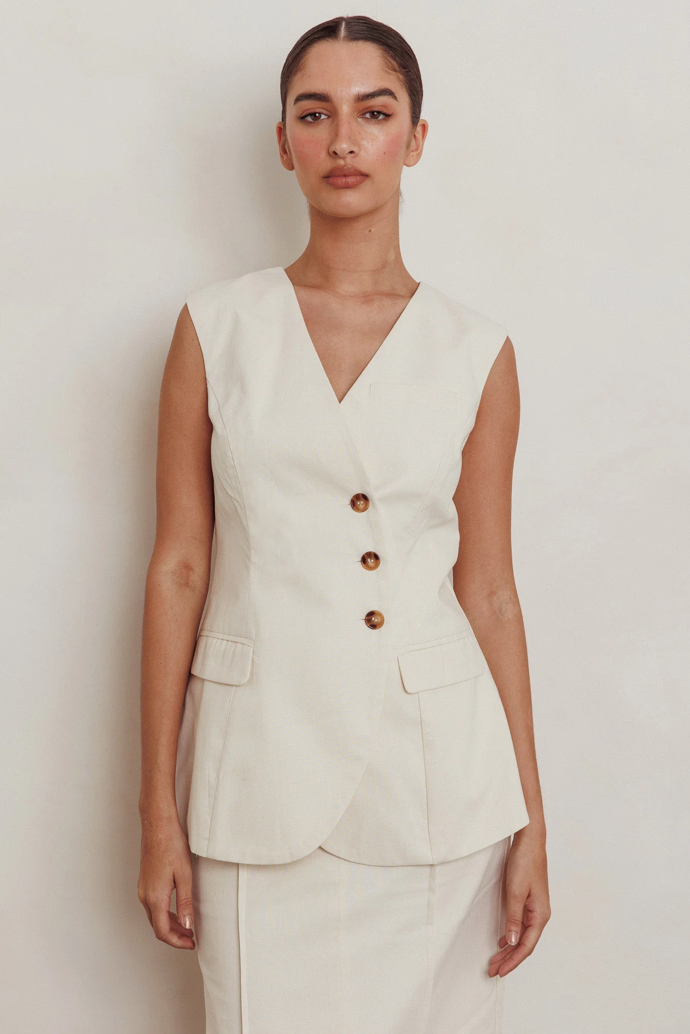 Sweet Treat Sleeveless Top Oat - Image 6