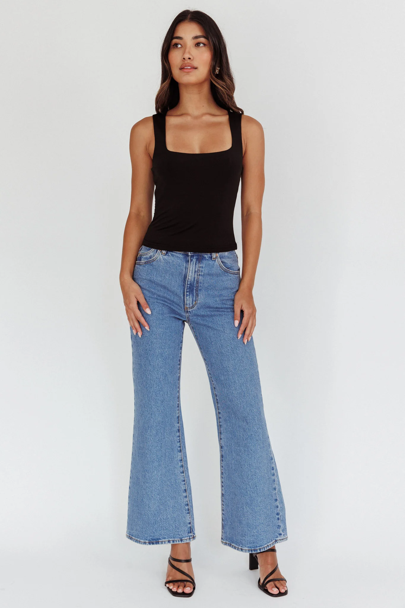 Tabatha U-Neckline Top Black - Image 3