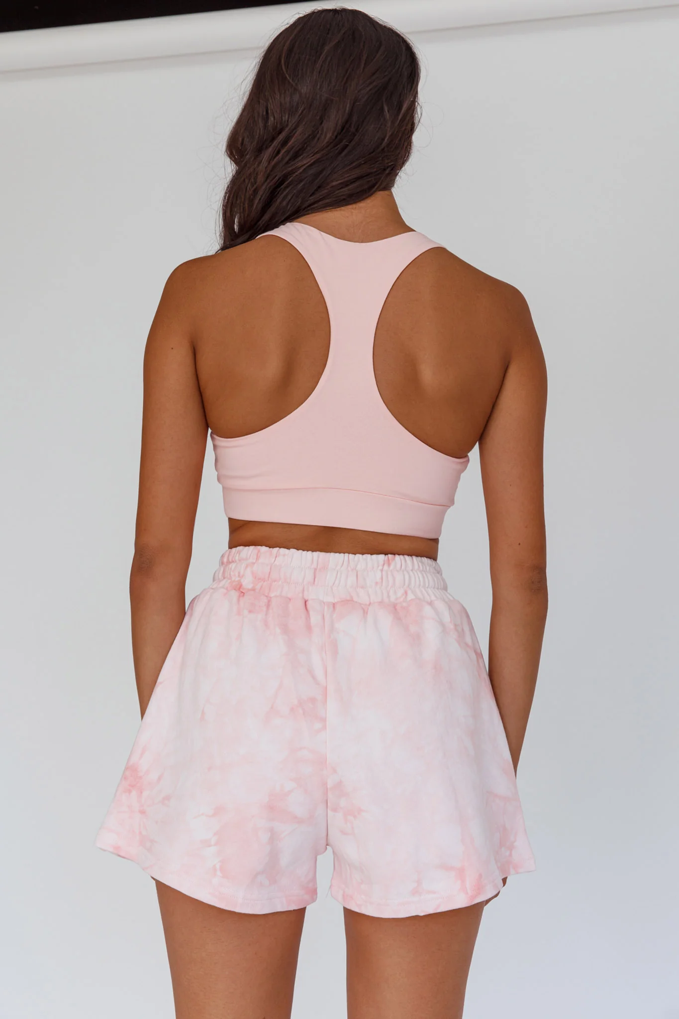 Tahlee Pocket Shorts Tie-Dye Pink - Image 2