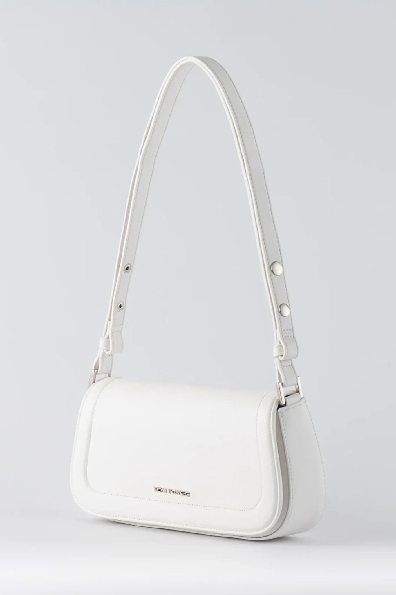 TEN TONES Bruno Baguette Bag White - Image 2