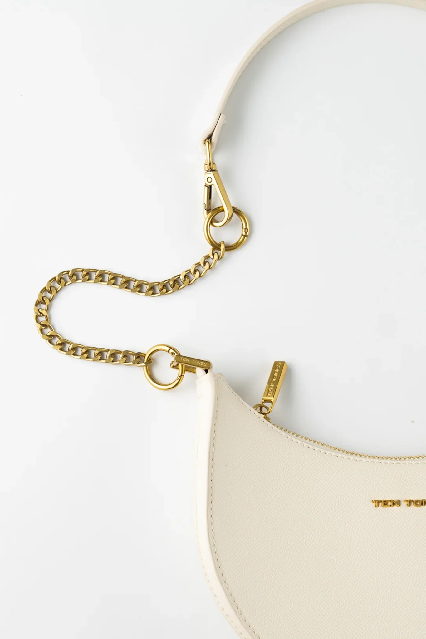 TEN TONES Grayson Moon Bag White - Image 4