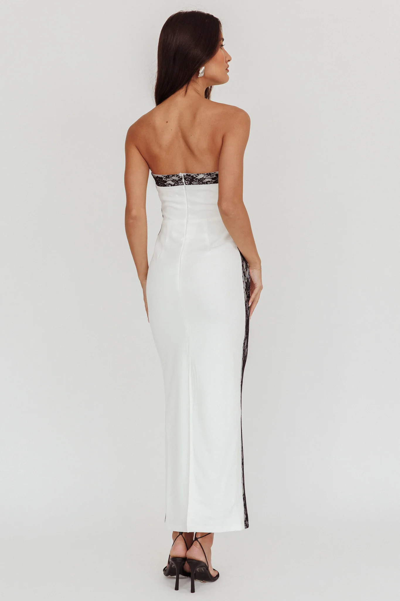 Tenika Strapless Bodycon Maxi Dress White - Image 3