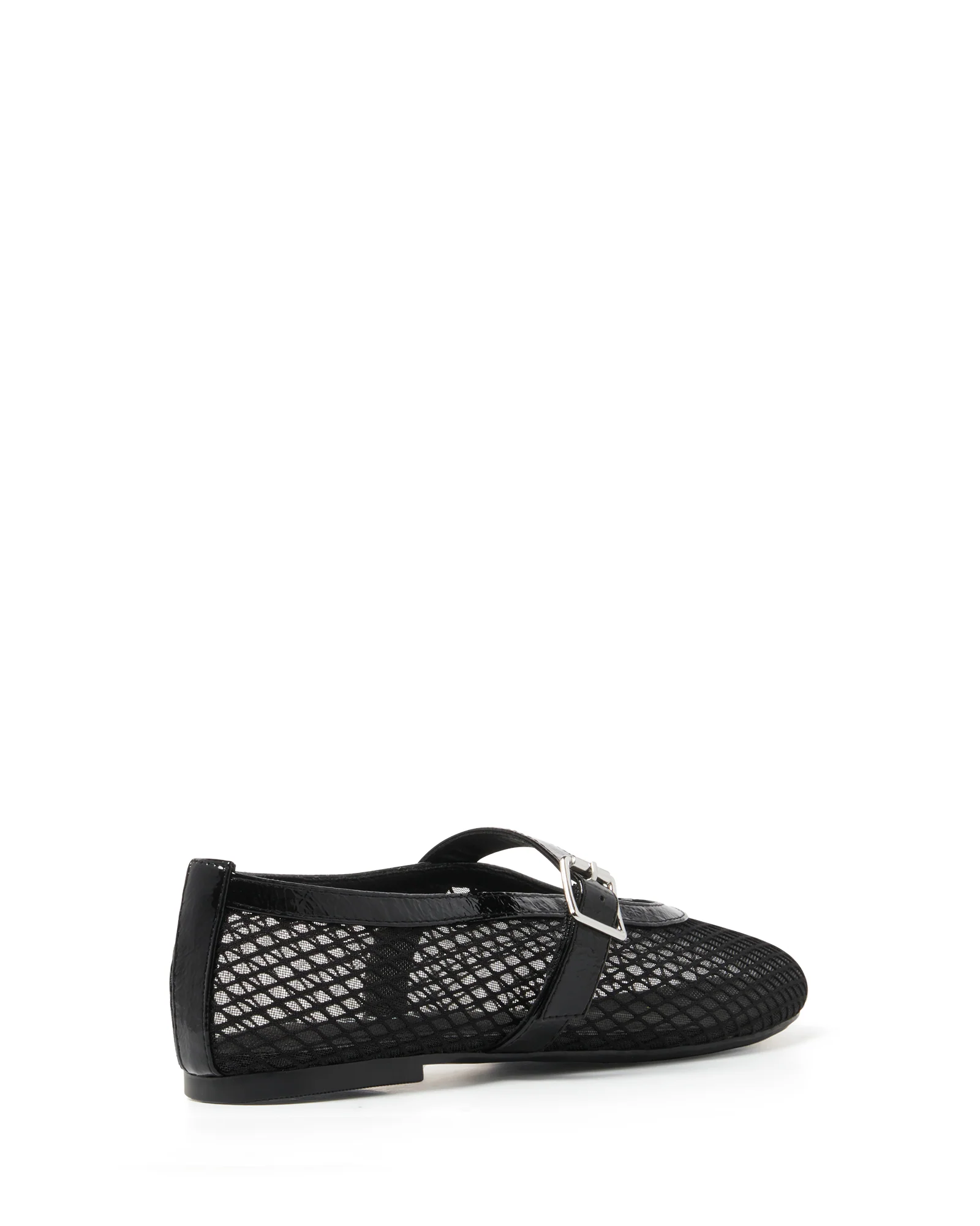 THERAPY Addie Ballet Flat Crinkle Patent Black - Image 3