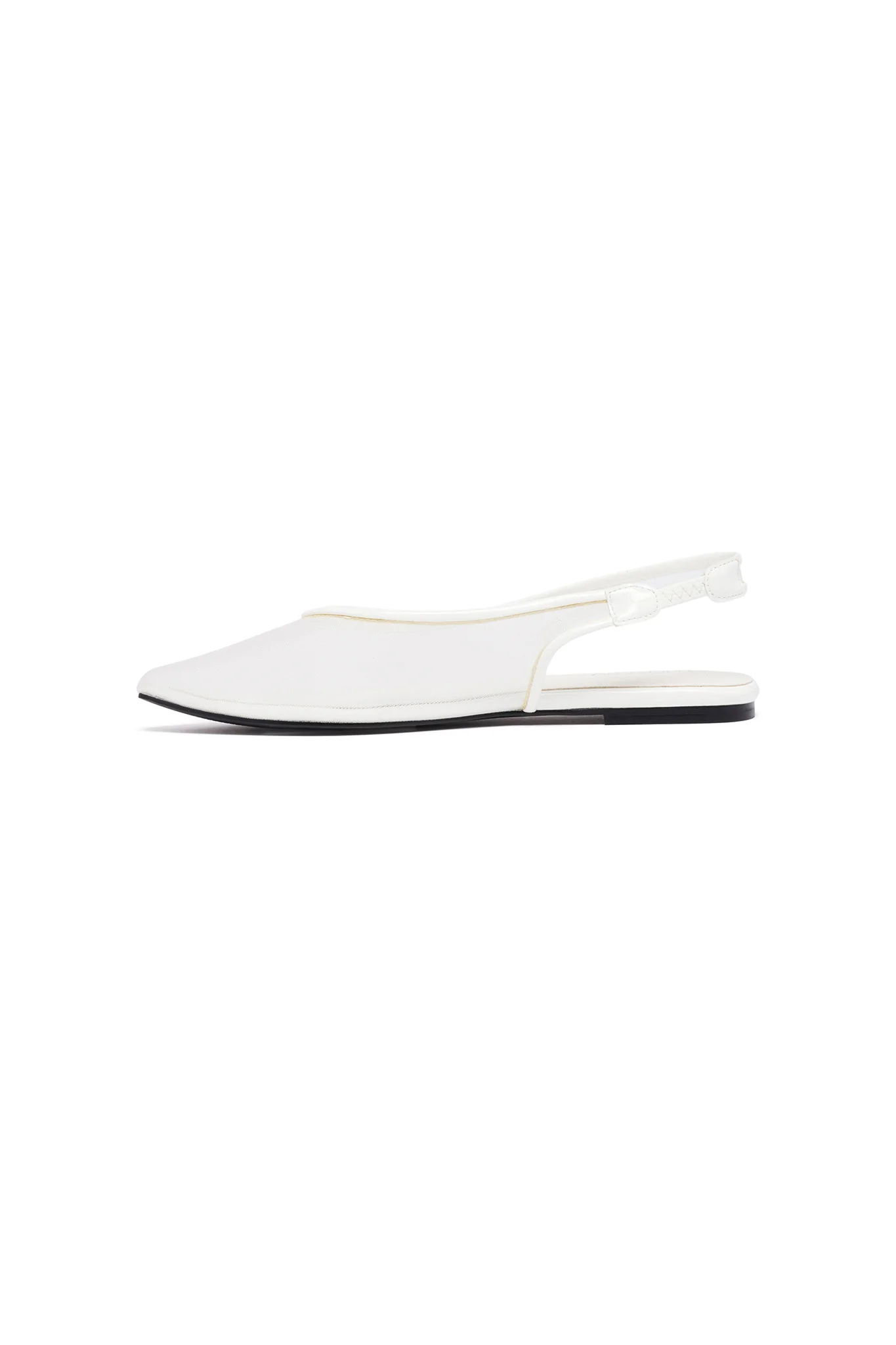 THERAPY Lazer White Patent Ballet Flat - Image 3