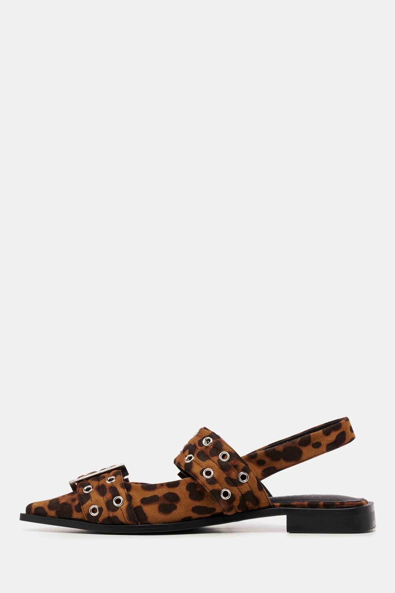 THERAPY Matilda Pointed Flat Leopard Patent - Image 2