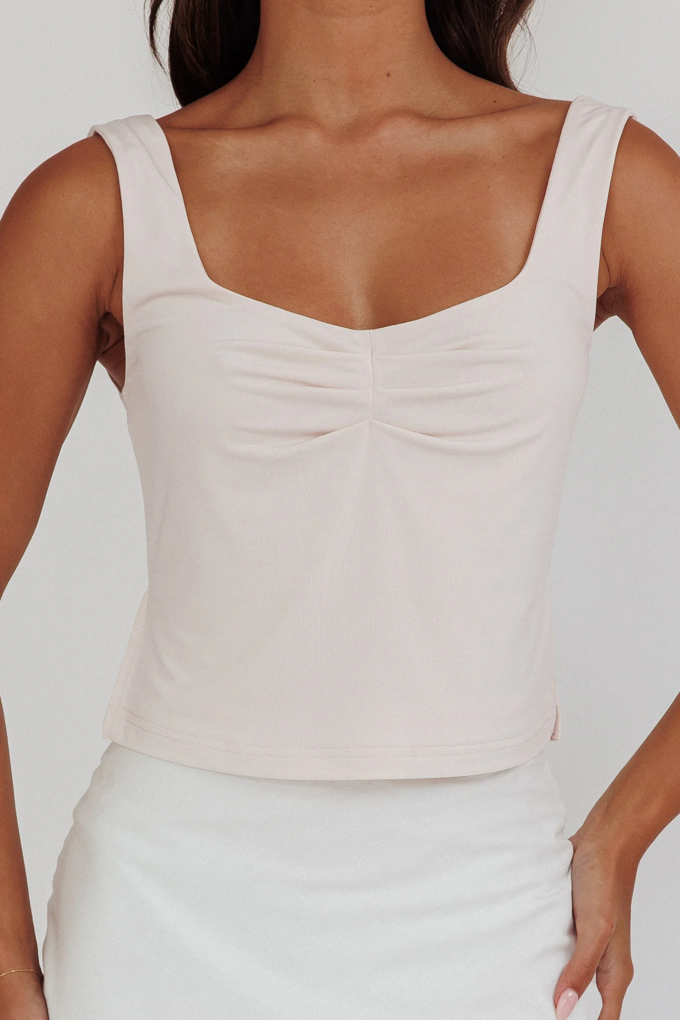 Tricia Pintuck Bust Top Bone - Image 4