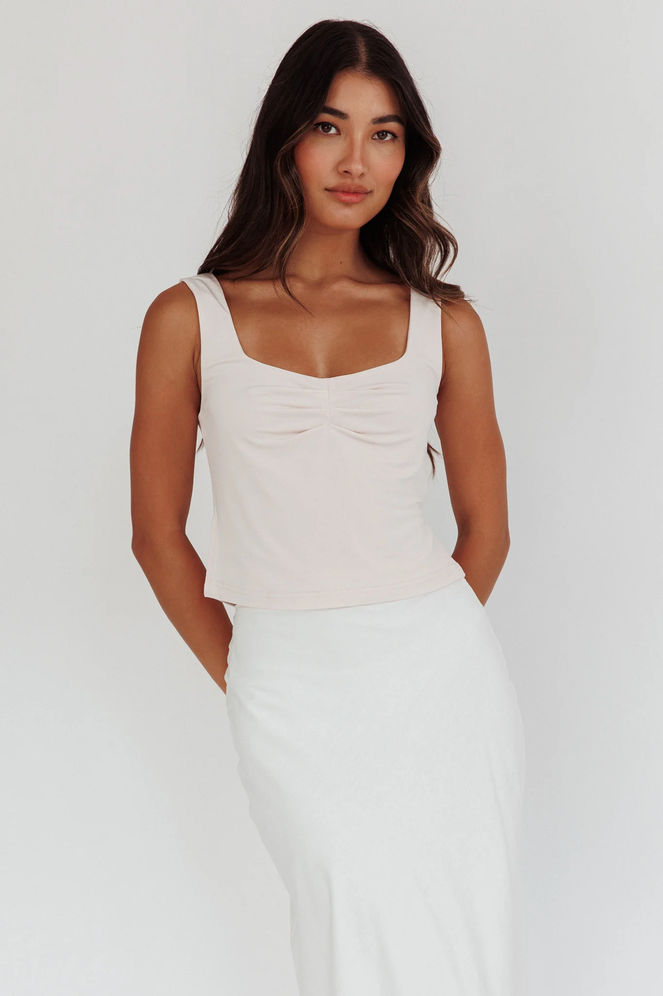 Tricia Pintuck Bust Top Bone - Image 5