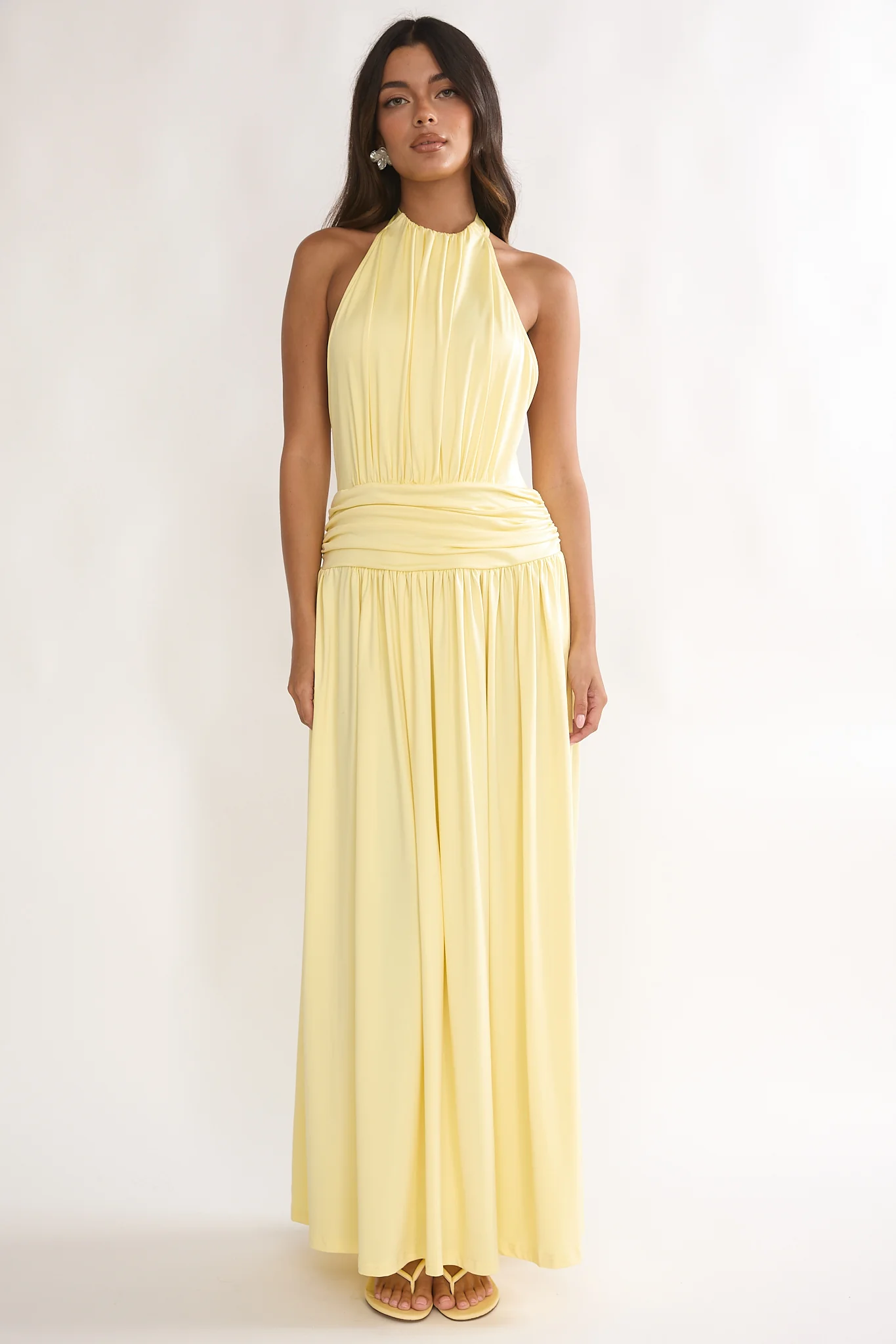Trouville Backless Halter Maxi Dress Sunflower - Image 4