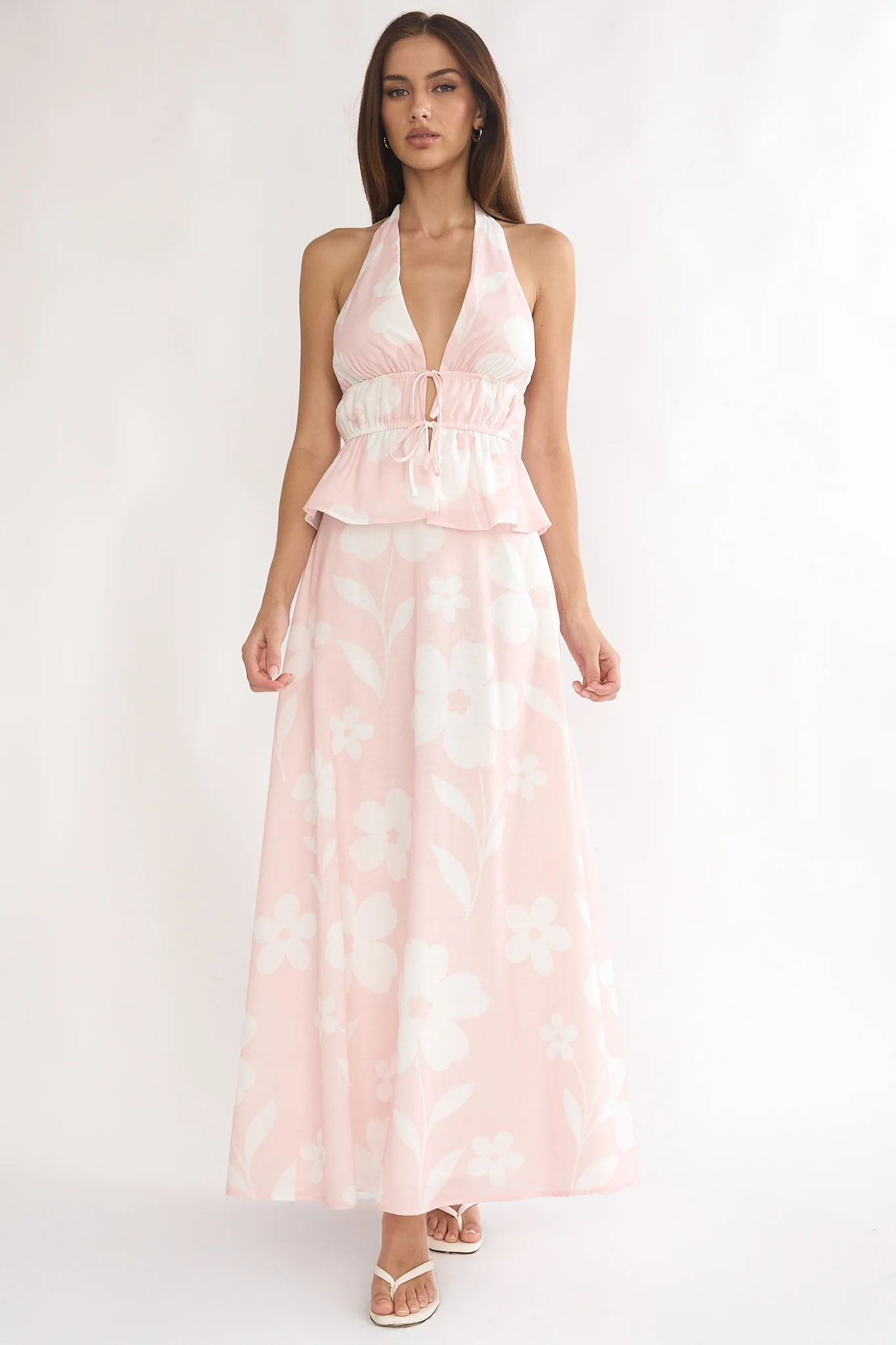 Under The Moons A-Line Maxi Skirt Floral - Image 2