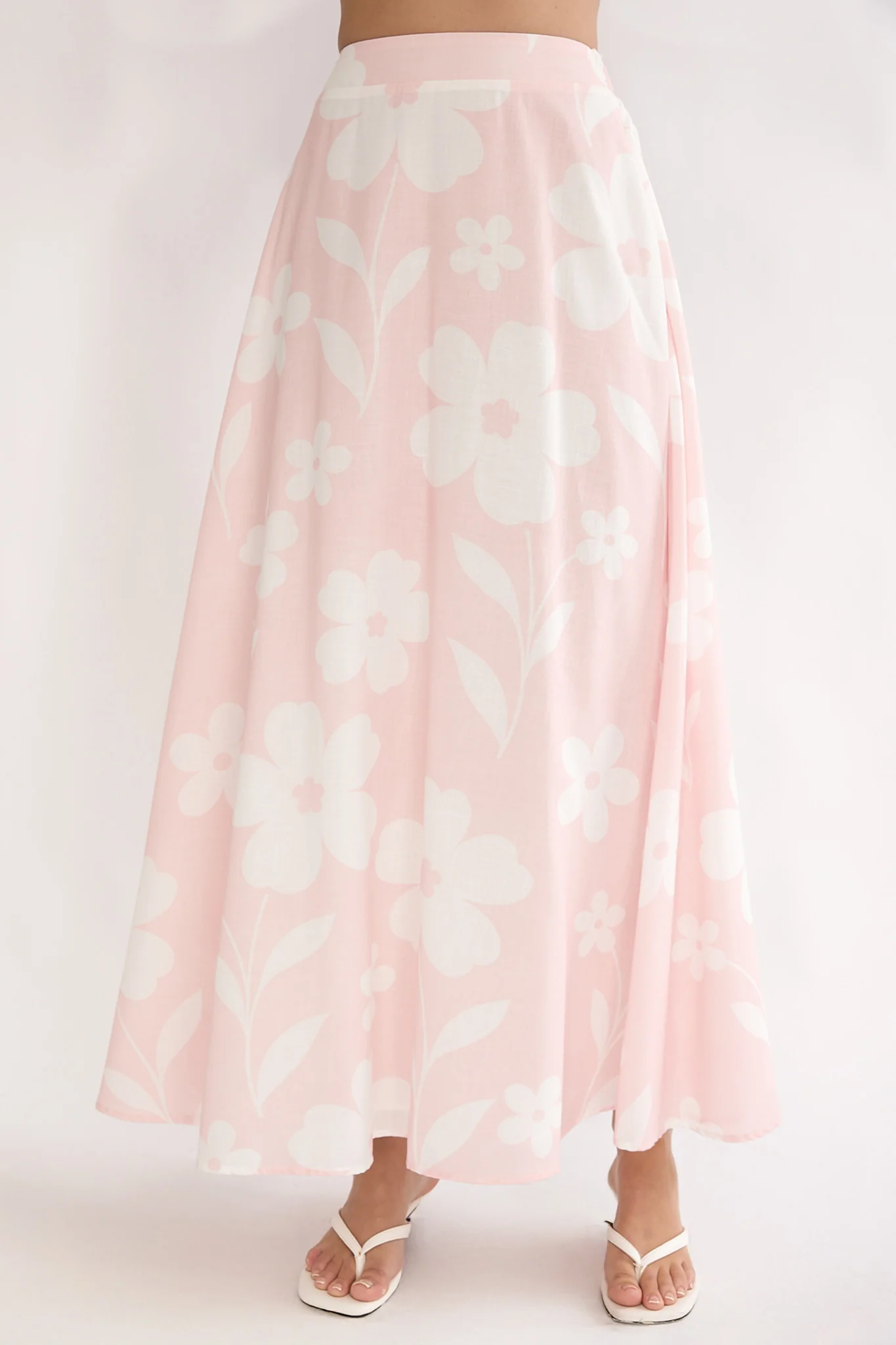Under The Moons A-Line Maxi Skirt Floral - Image 4