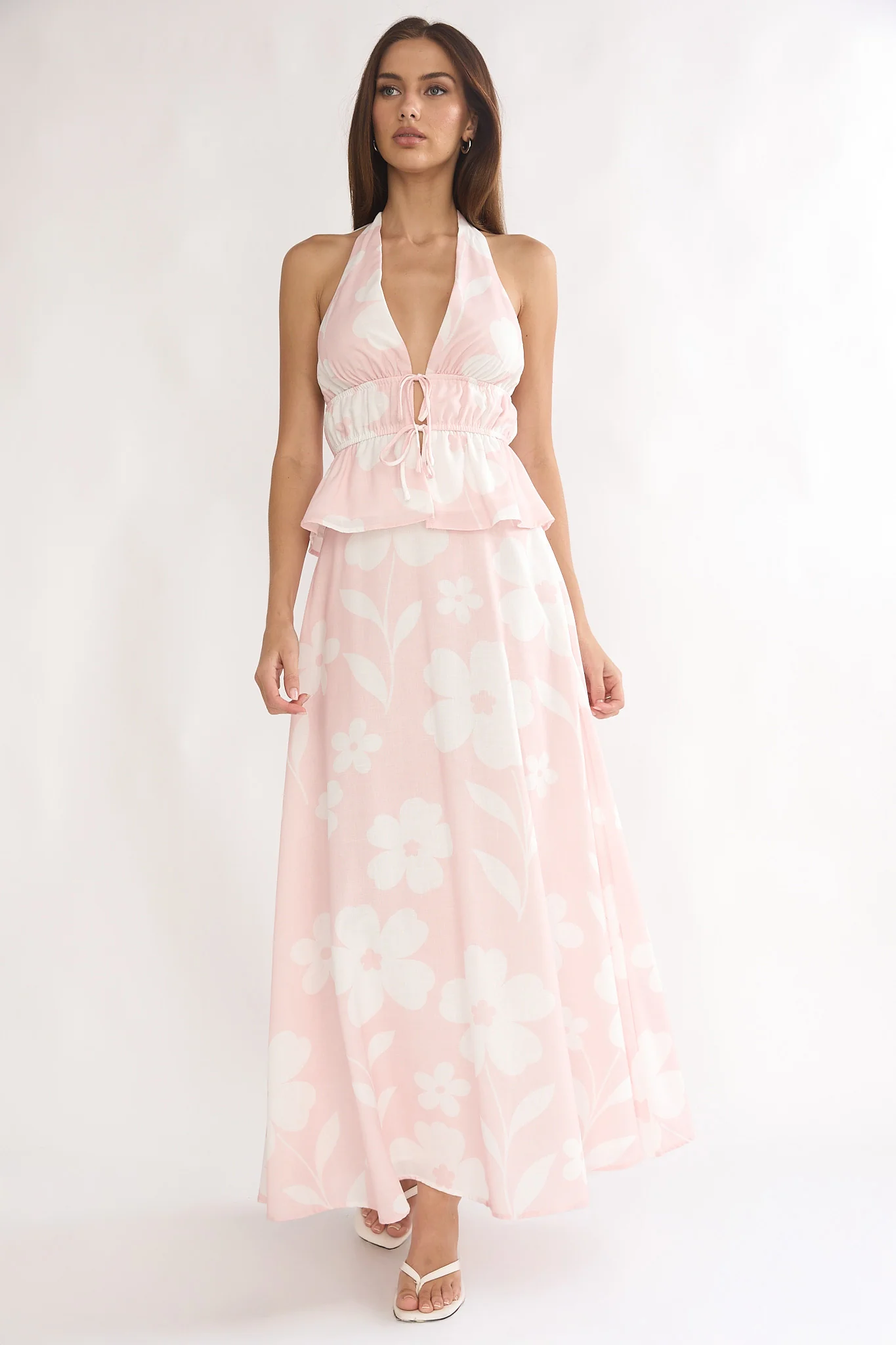 Under The Moons A-Line Maxi Skirt Floral - Image 5