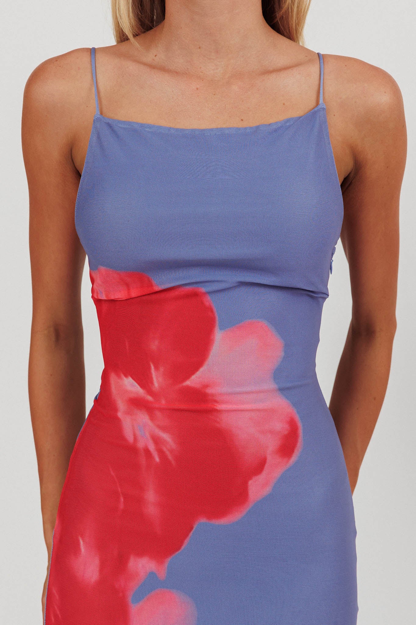 Unravel Floral Maxi Dress Blue - Image 4