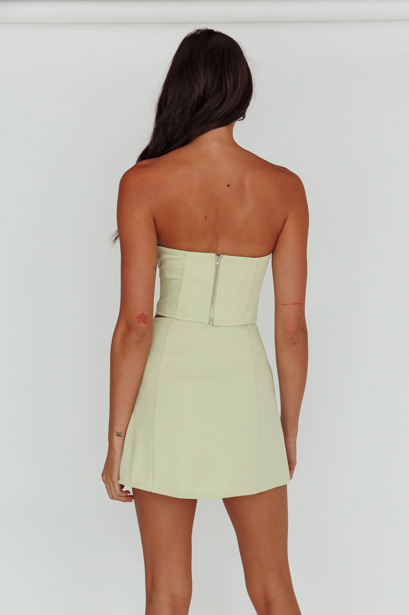 Ventura Lace-Up Skirt Mint - Image 3