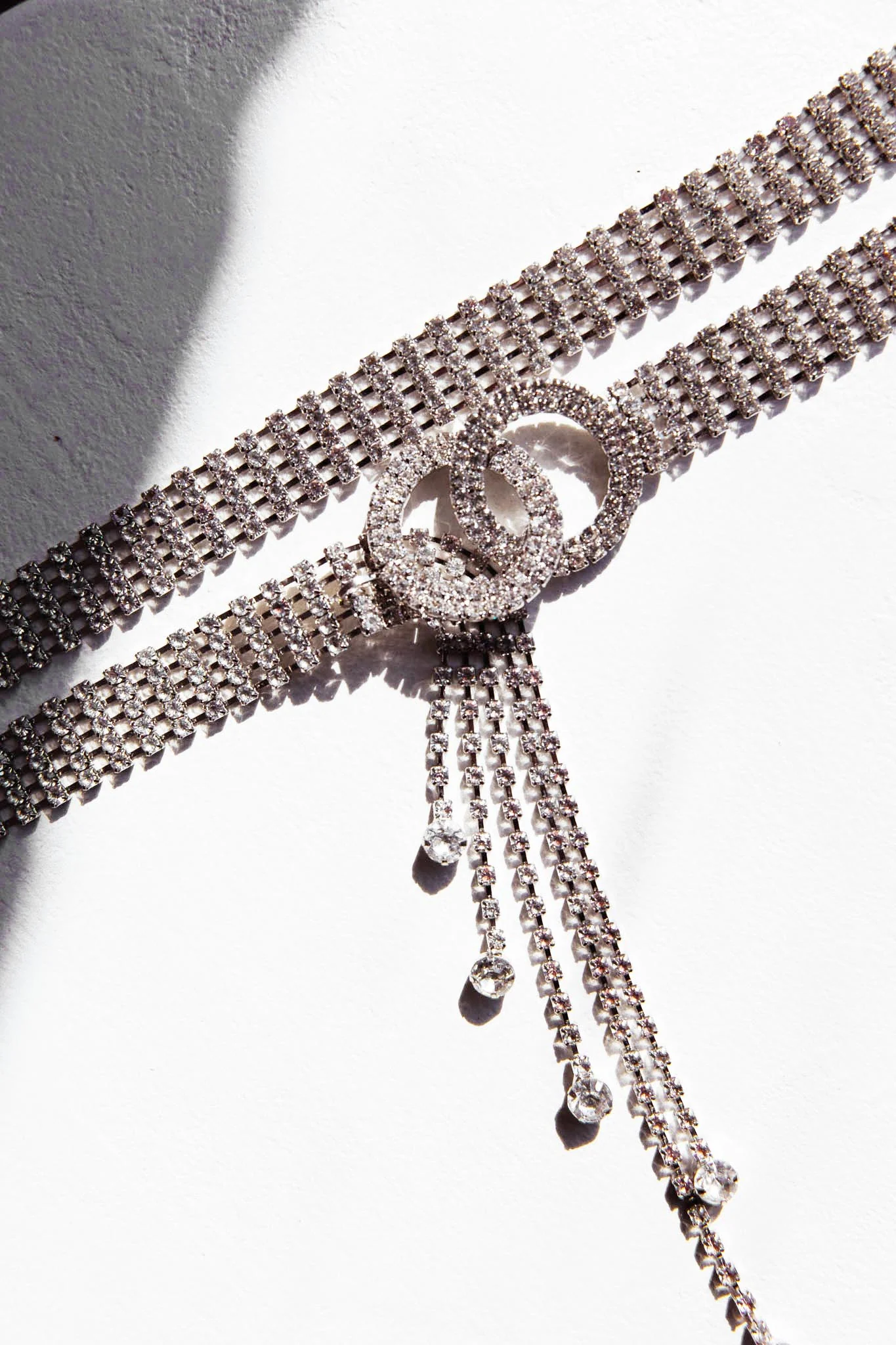Vera Rhinestone Belt Silver - Image 4