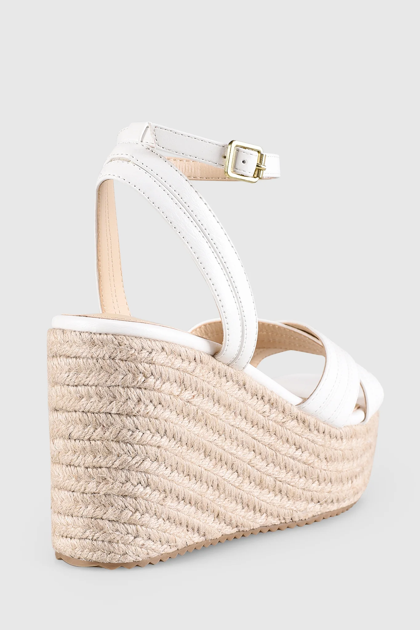 VERALi Callie Rope Wedges White Softee - Image 4