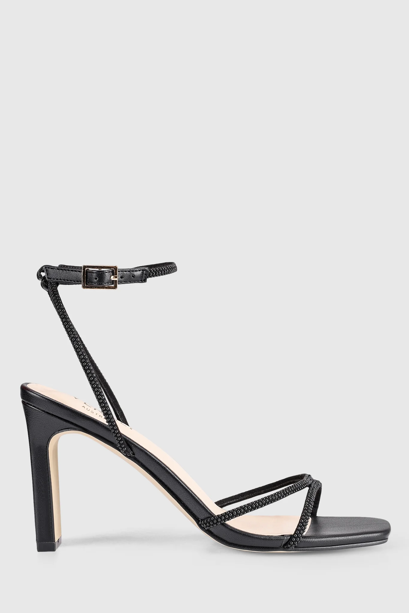 VERALi Kian Block Heel Sandals Black Pearl - Image 3