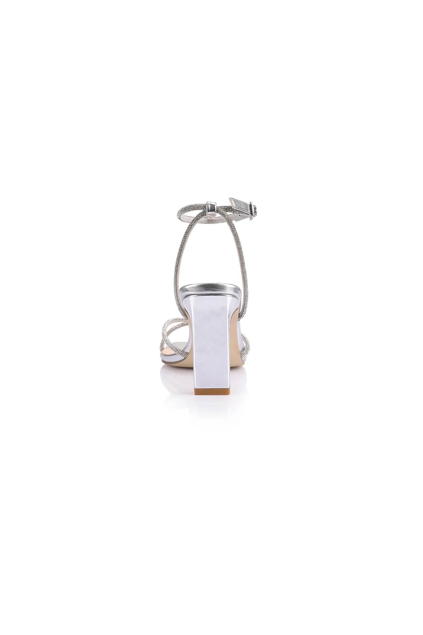 VERALi Kian Block Heel Sandals Silver - Image 2
