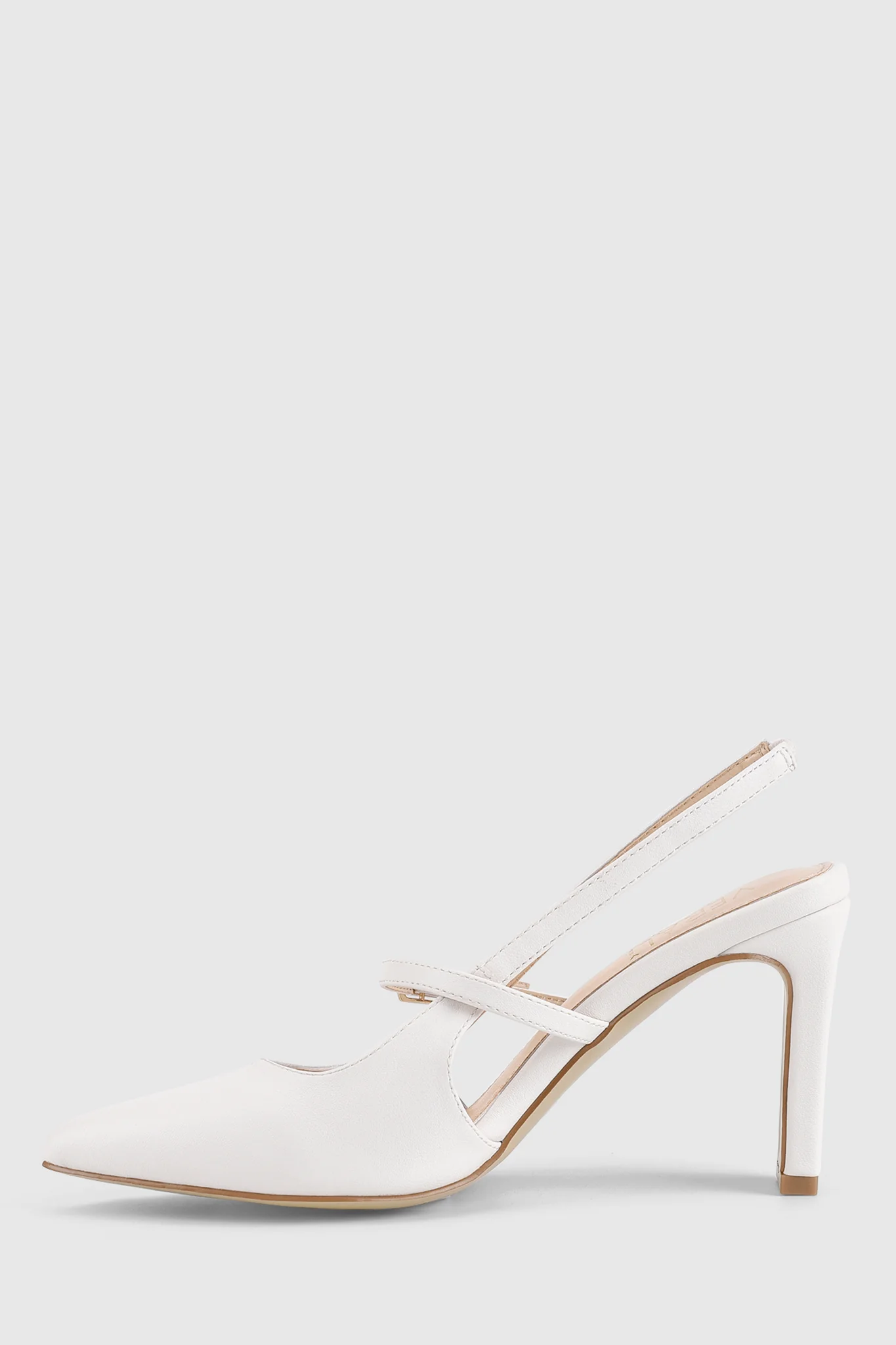 VERALi Kimchi Slingback Block Heels White - Image 3