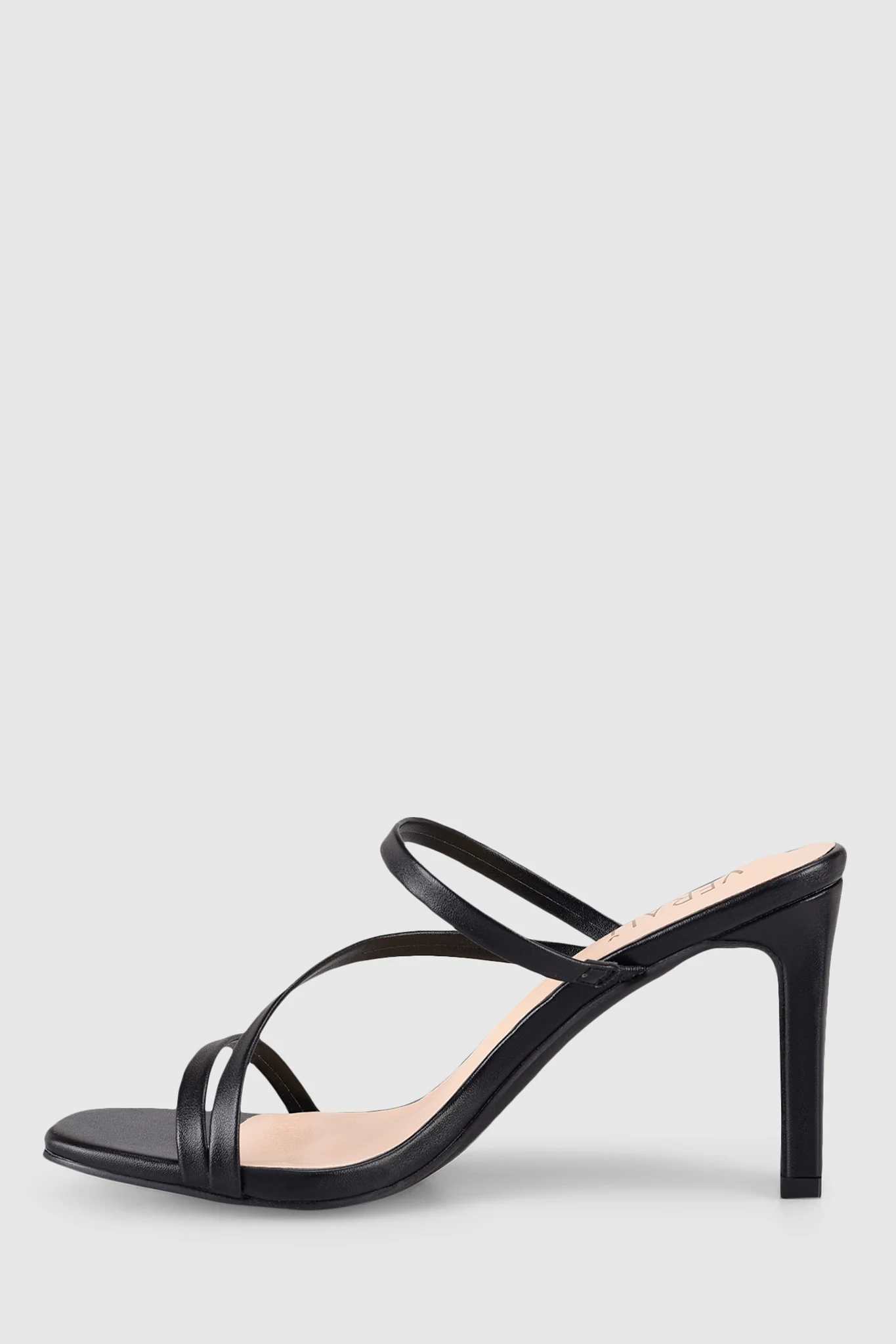 VERALi Kipper Block Heel Mules Black Smooth - Image 4