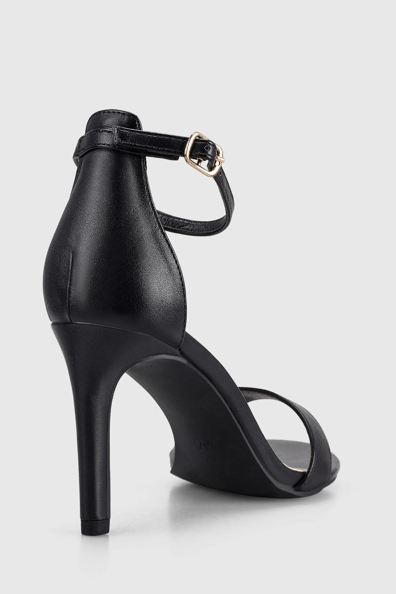 VERALi Mattie Strappy Heels Black Smooth - Image 4