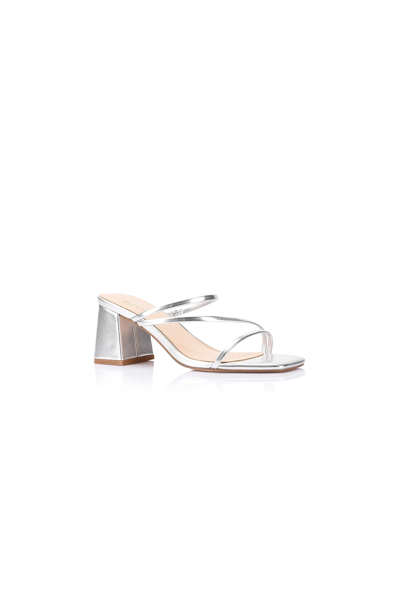VERALi Stanford Block Heel Mules Silver Metallic - Image 4