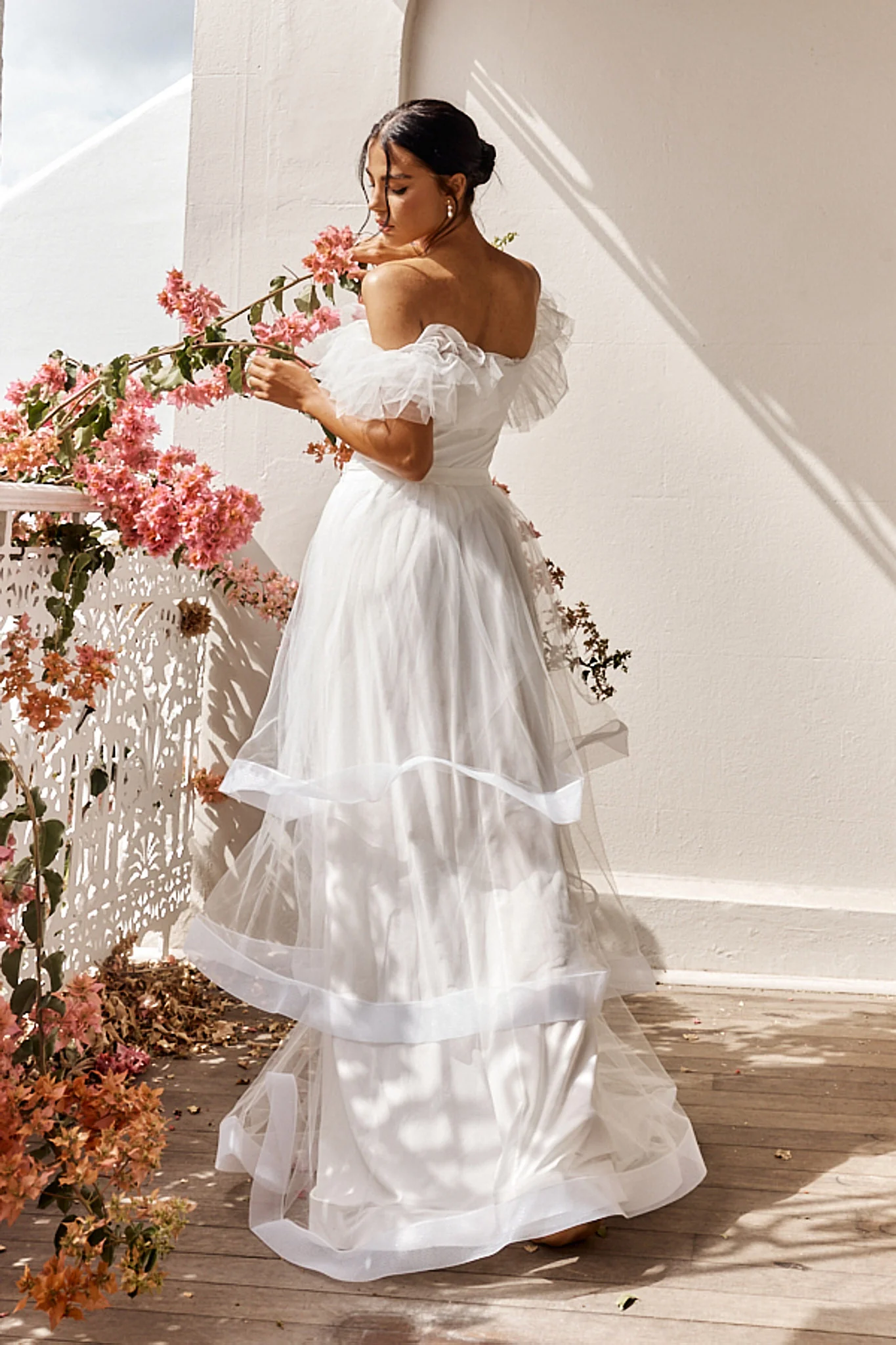 Watson Layered Maxi Skirt Off White - Image 3