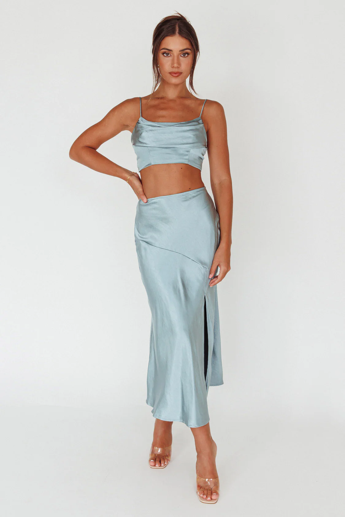 Well Versed Crop Top Sage - Image 3
