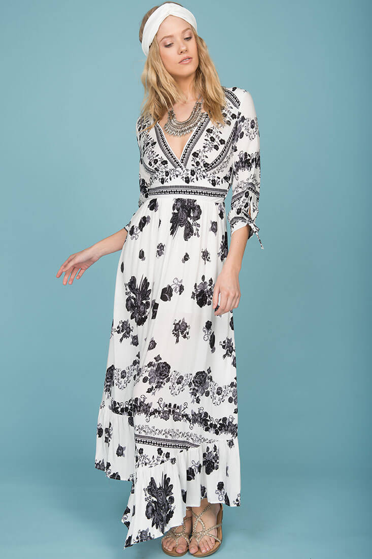 Zaika Maxi Dress White - Image 2