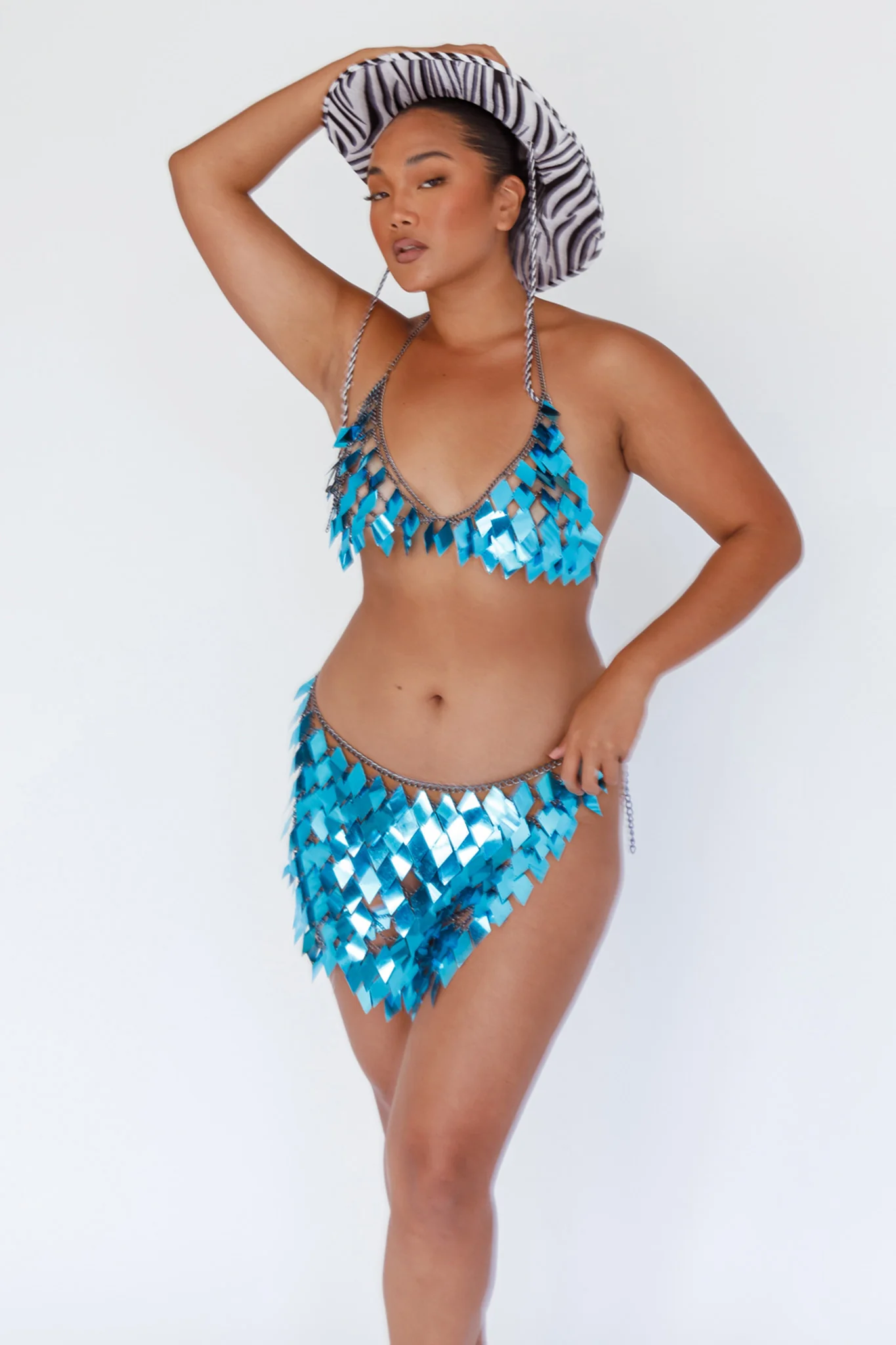 Zebra Print Cowboy Hat - Image 3